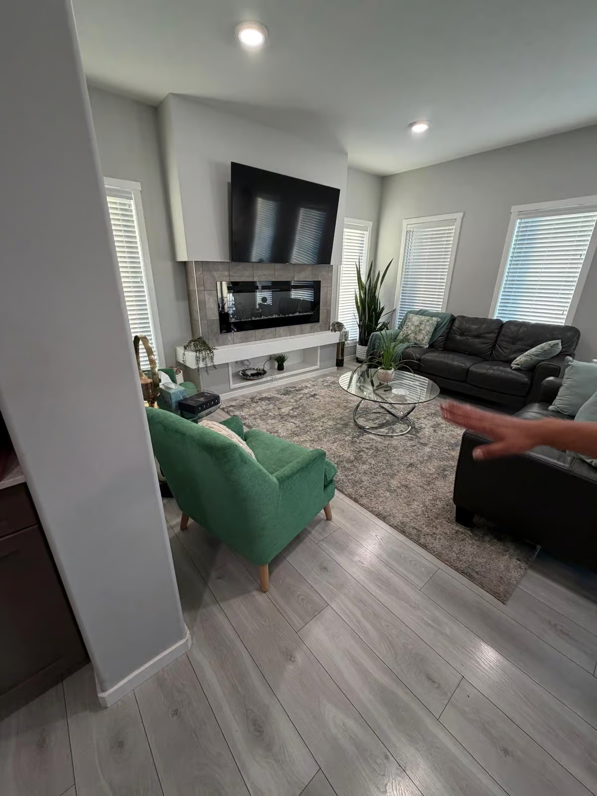 Furniture removed and arranged cleanly